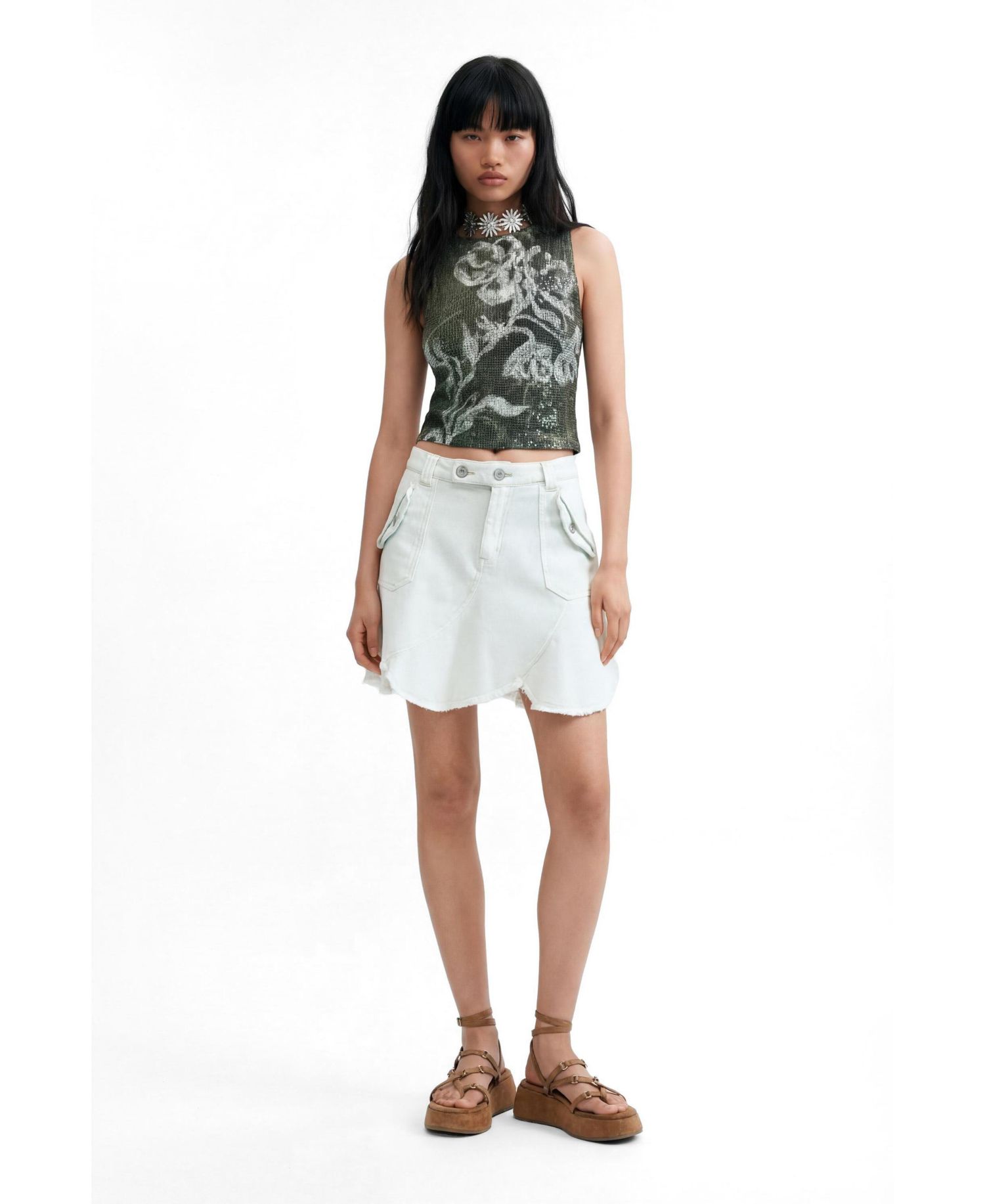 Women's Sleeveless printed t-shirt