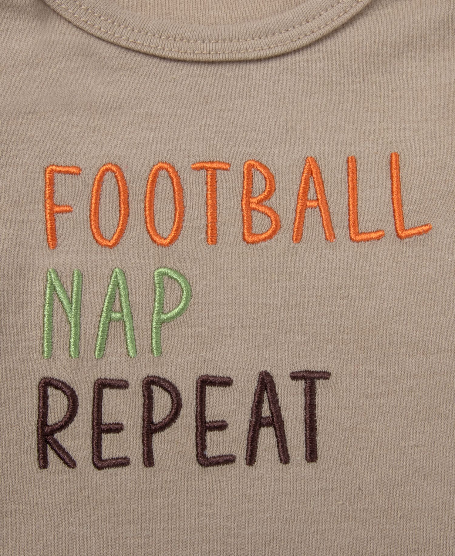 Baby Boys' Football Nap Repeat Bodysuit, Jogger Pants, Socks and Beanie, 4-Piece Set