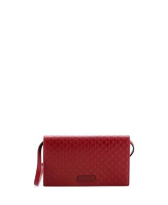 Wallet on Strap Microguccissima Leather