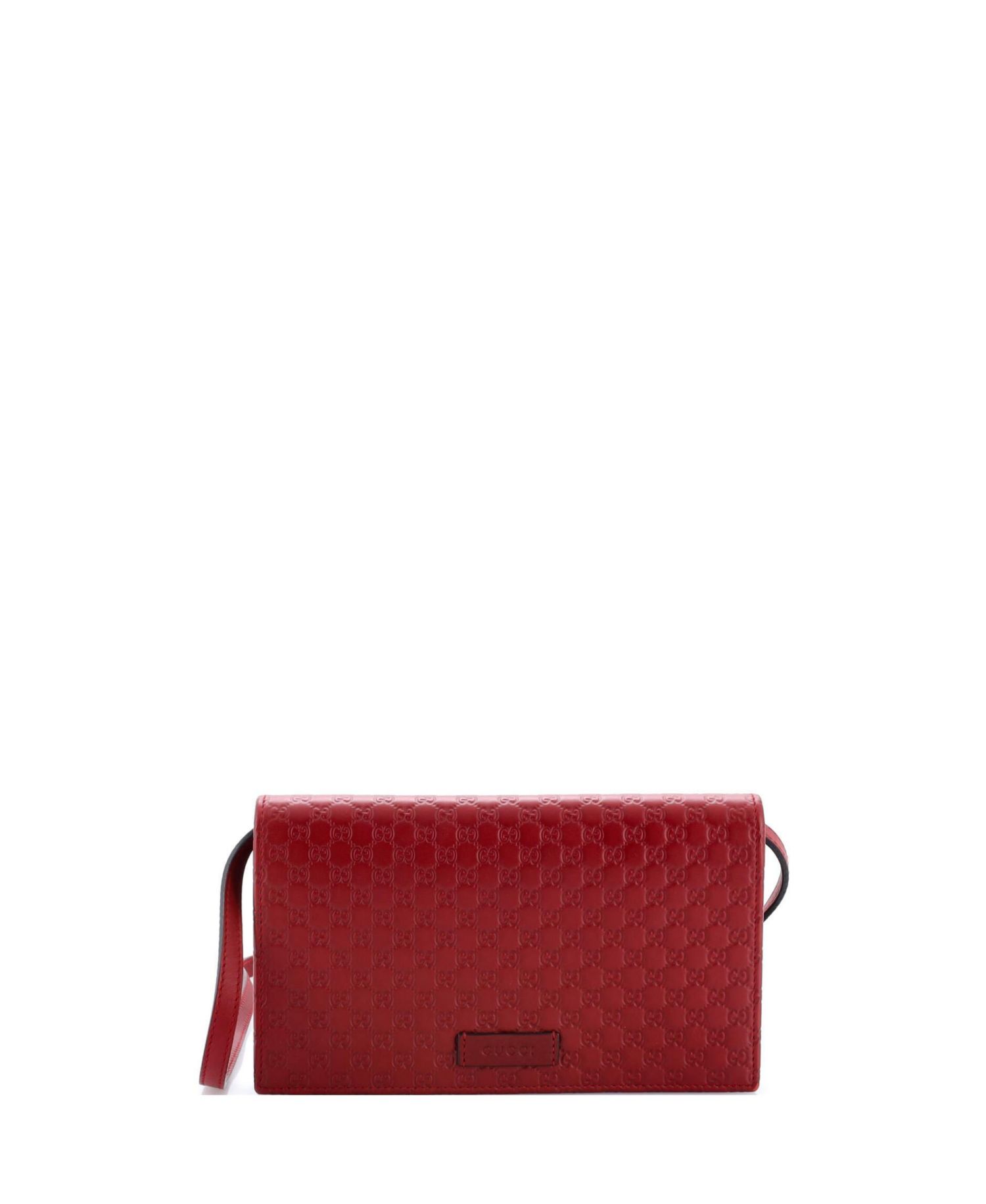 Wallet on Strap Microguccissima Leather