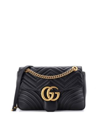Medium GG Marmont Flap Bag Matelasse Leather
