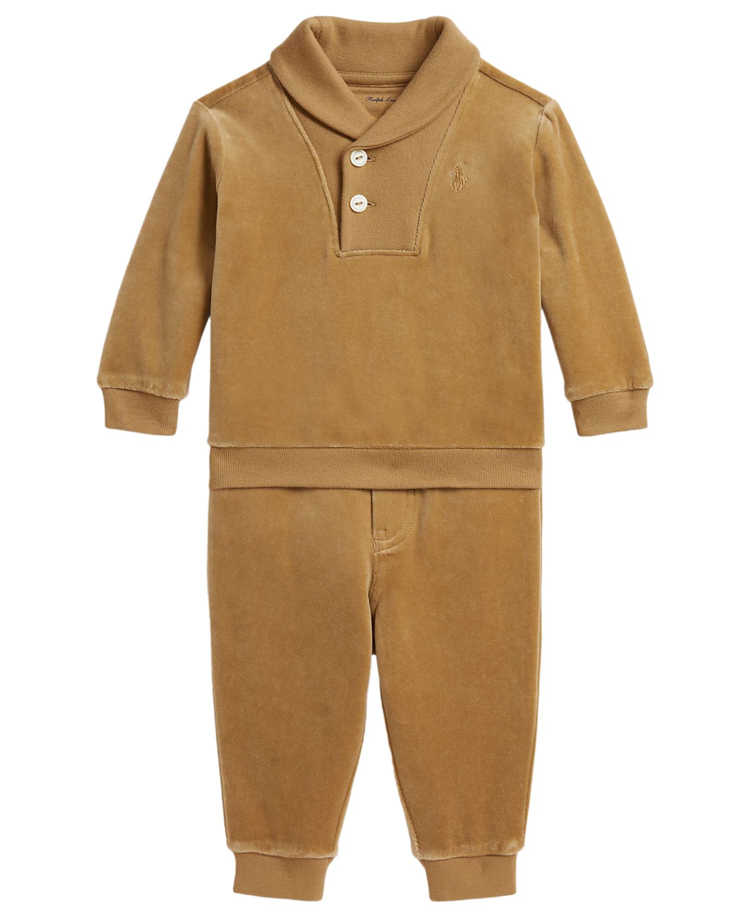 Baby Boys' Velour Sweatshirt and Jogger Pants, 2-Piece Set