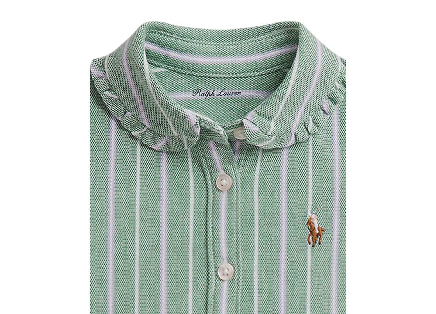 Baby Girls' Striped Knit Oxford Shirtdress with Bloomer, 2-Piece Set