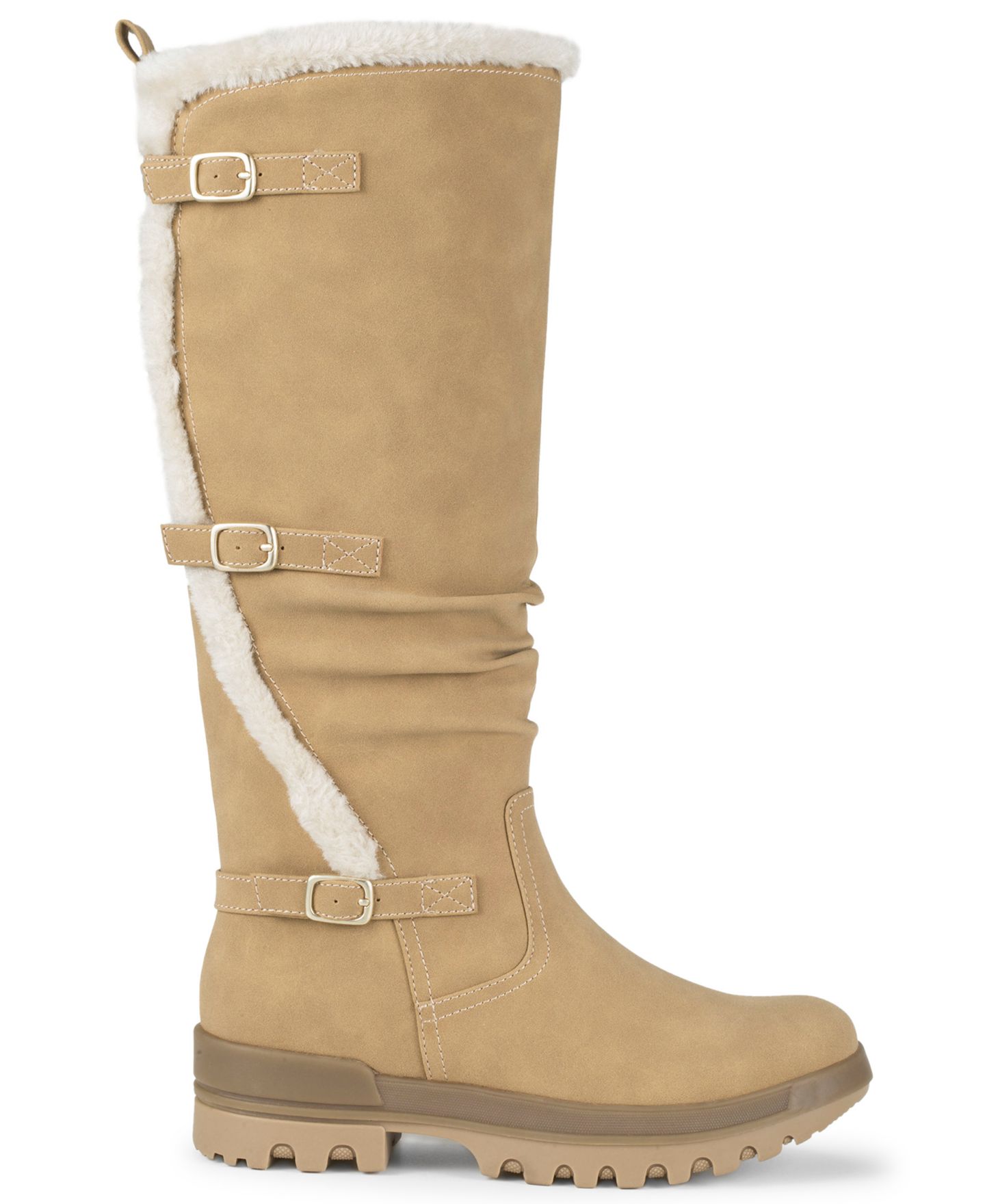 Женские ботинки Baretraps Navia Zipper Tall Round Toe, цвет: Коньячный — фото 2