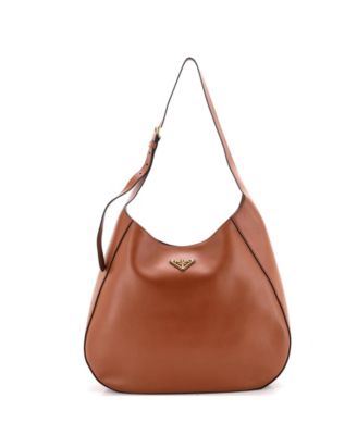 Large Triangle Logo Curved Hobo City Calf