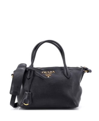 Small Dual Strap Zip Tote Vitello Daino