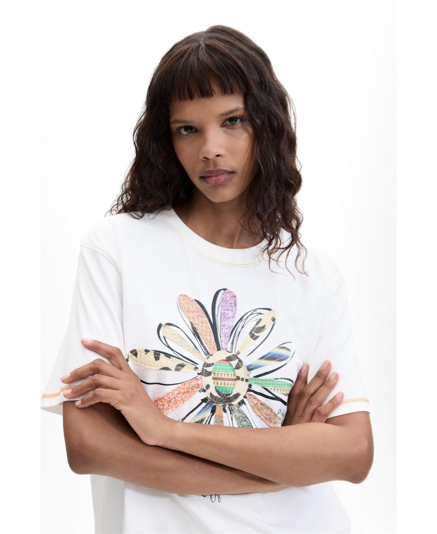 Women's Floral Print T-shirt 100% Cotton