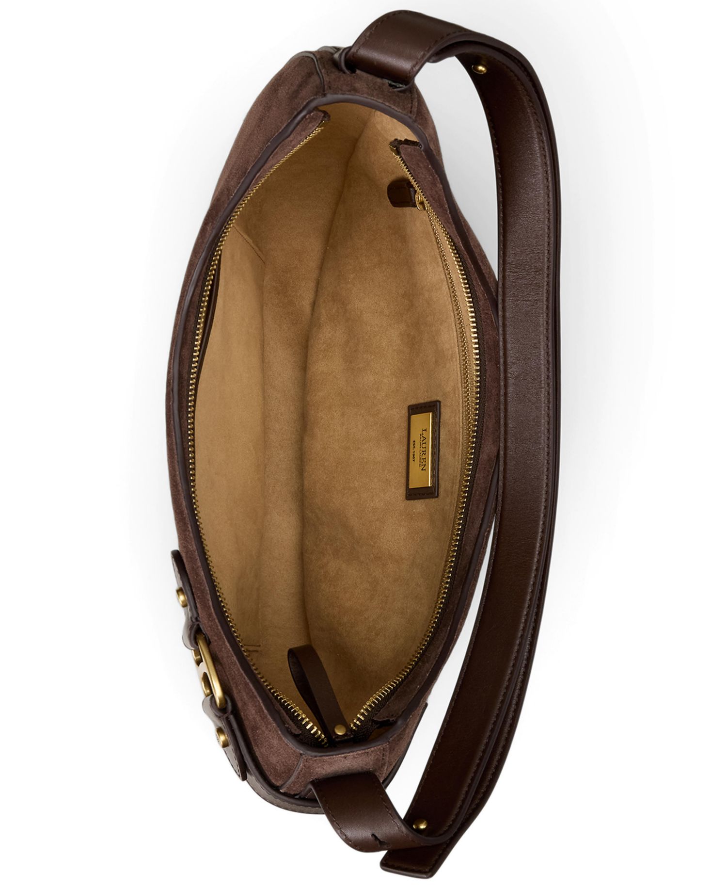 Tasha Suede Large Shoulder Bag