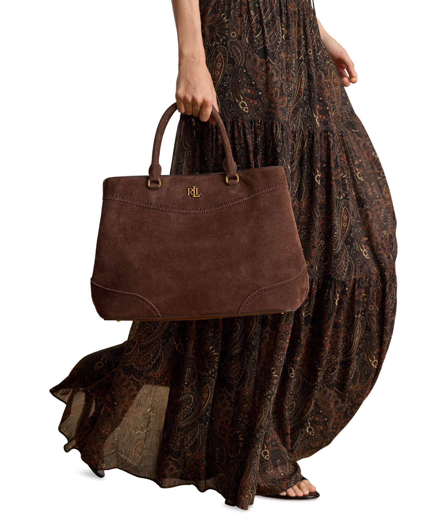 Marcy Suede Large Satchel Bag