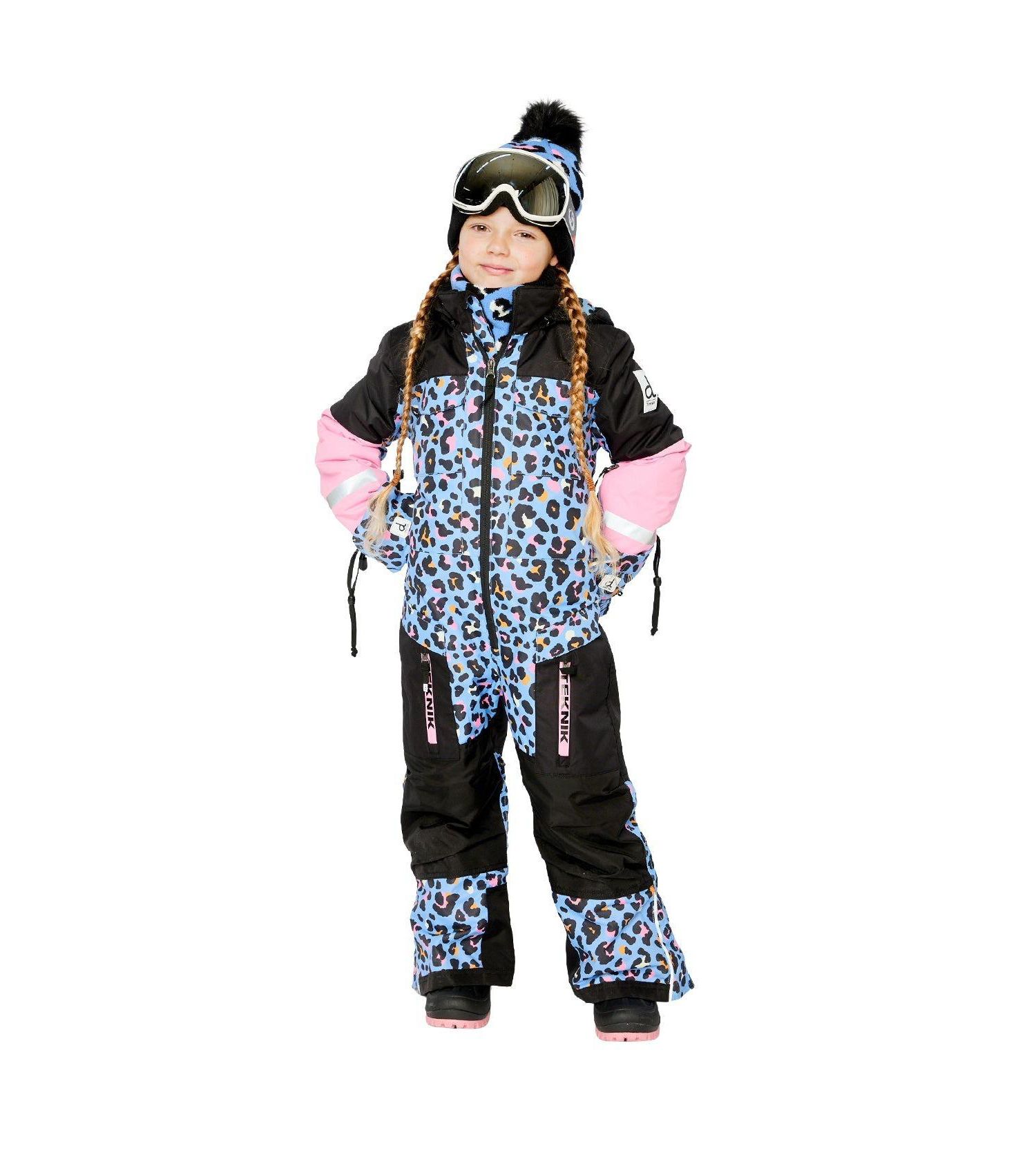Little and Big Girl ( size 6 to 16 ) One Piece Teknik Leopard Print