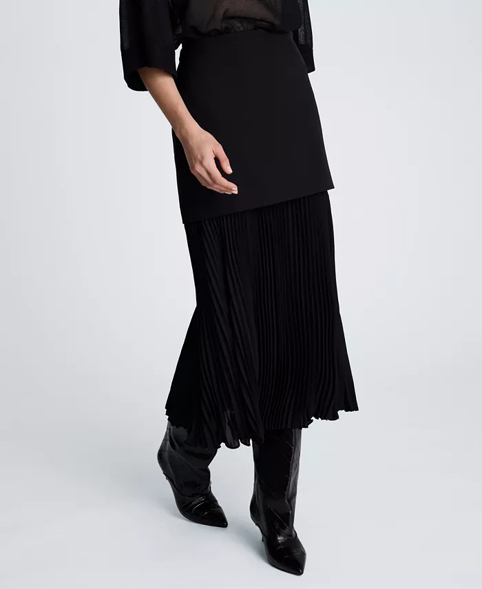 Women's Pleated Maxi Skirt - thumbnail 3