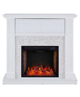 Nobleman Media Fireplace with Tile Surround