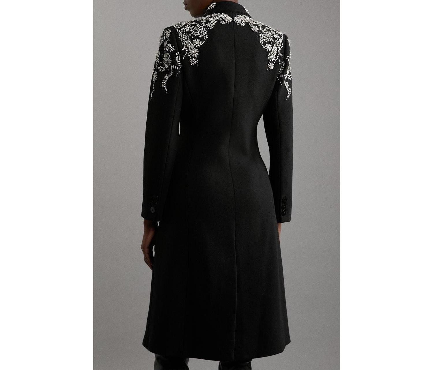 Women's Tailored Wool Double Breasted Midi Coat
