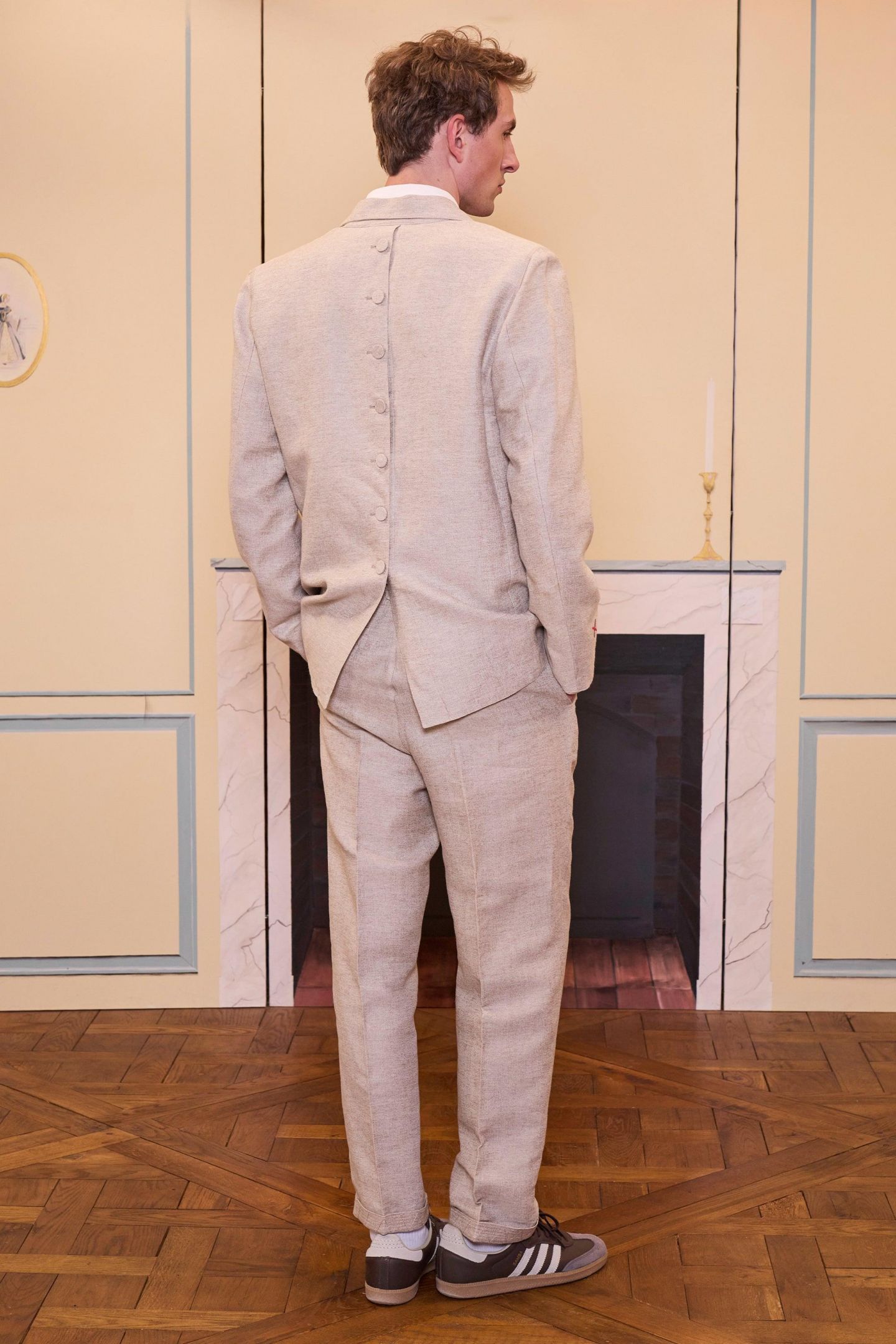 Мужские брюки PCFG Daydreamers Linen Casual, цвет: Бежевый — фото 9