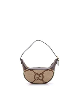 Mini Ophidia Half Moon Bag Jumbo GG Canvas