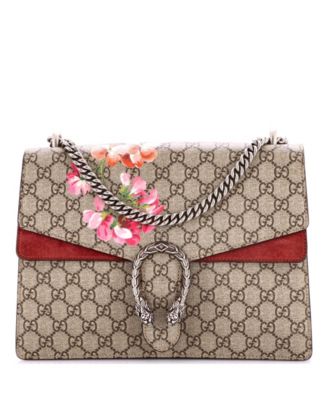 Medium Dionysus Bag Blooms Print GG Coated Canvas