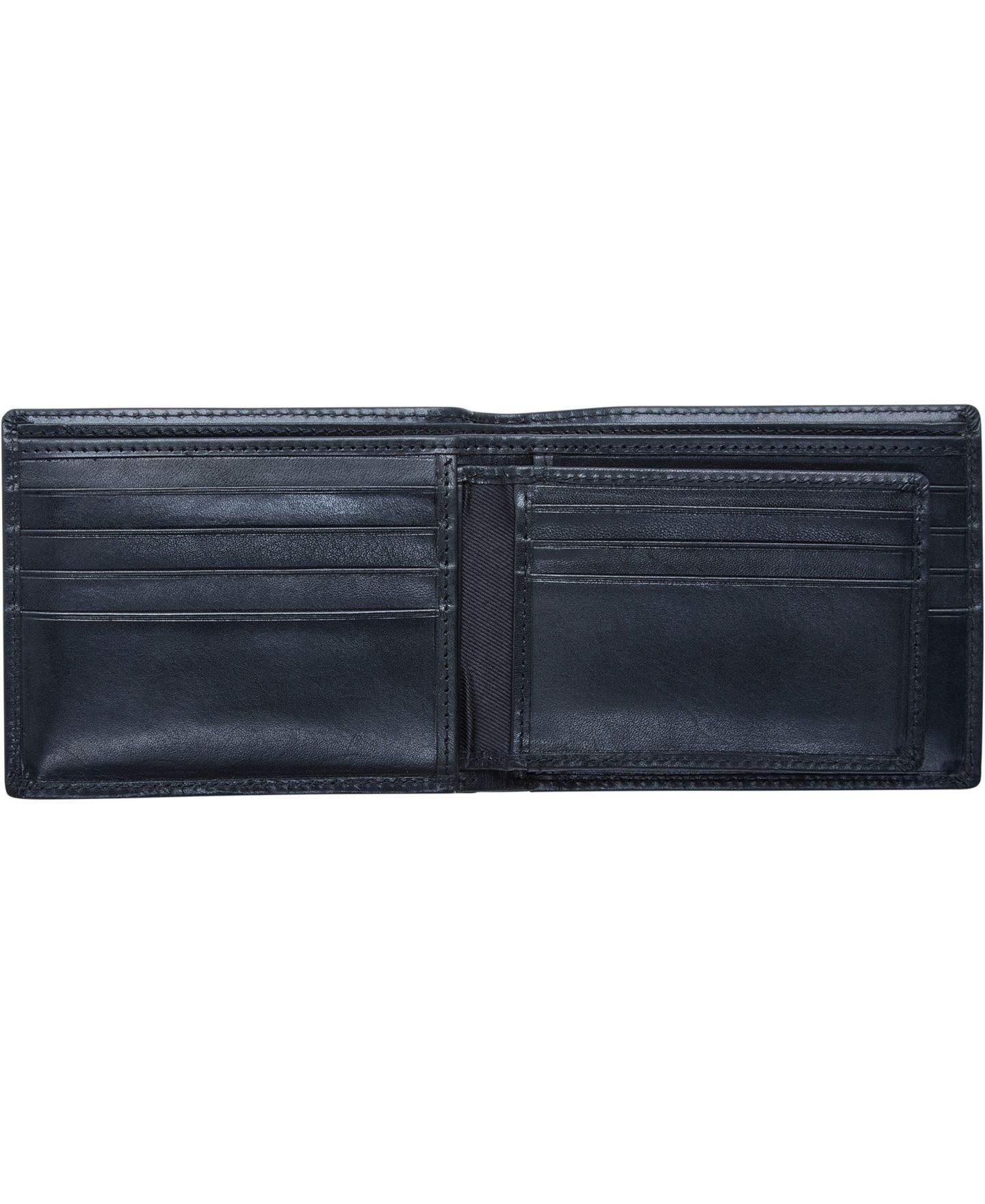 Мужские кошельки Mancini Boulder Collection RFID Secure Billfold with Removable Center Wing Passcase, цвет: Чёрный — фото 6