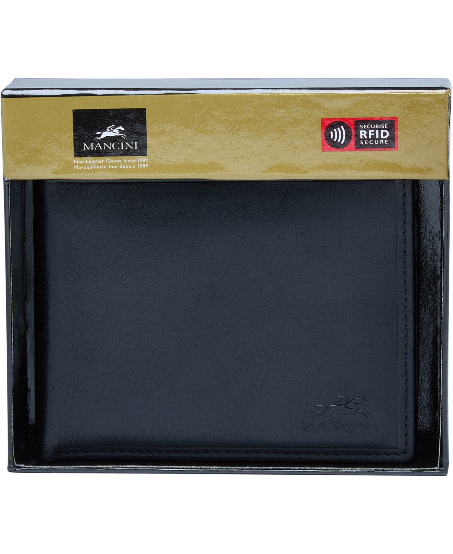 Men's Boulder Collection RFID Secure Wallet with Removable Passcase and Coin Pocket
