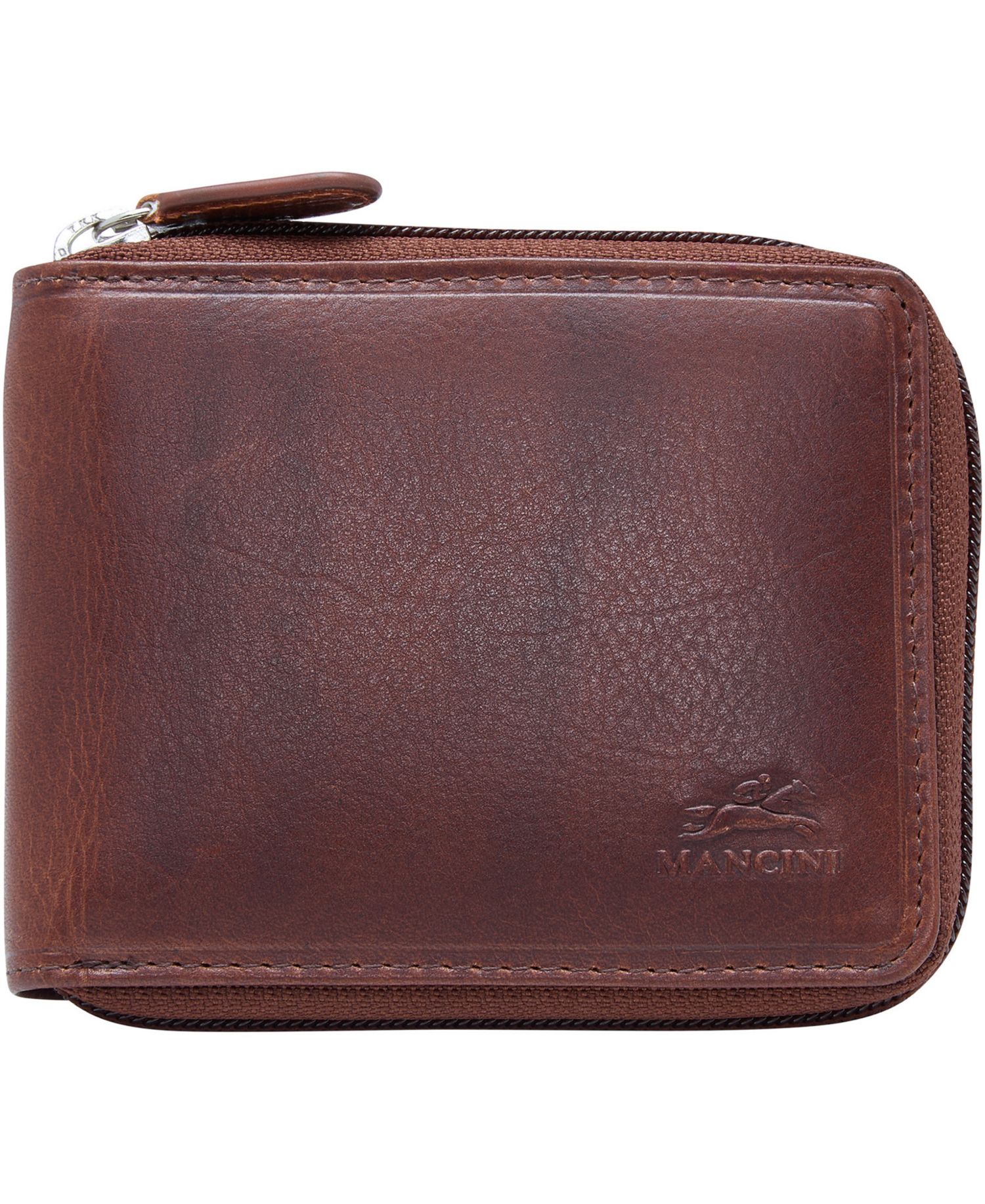 Men's Boulder Collection RFID Secure Zippered Wallet with Removable Passcase