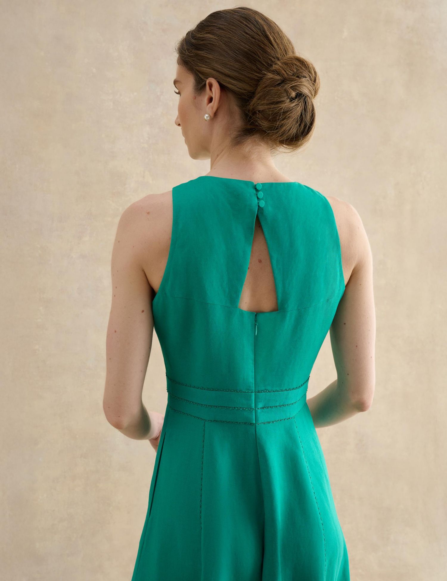 Harewood Sleeveless Fit Flare Dress