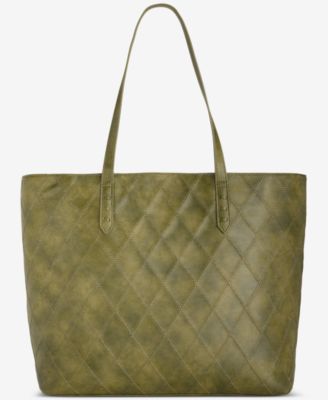 Large Diamond Quilted Tote Bag