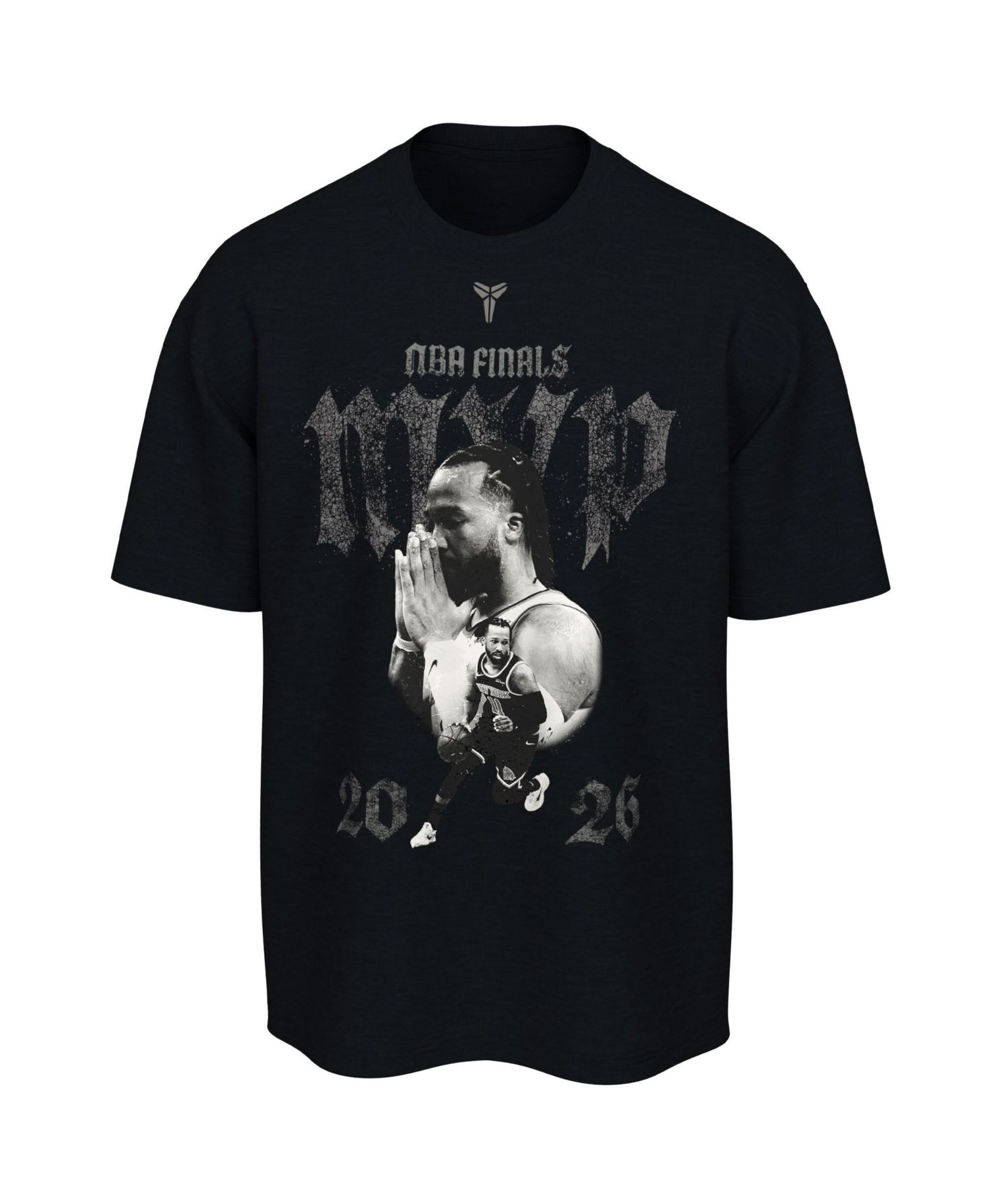 Men's and Women's Jalen Brunson Black New York Knicks 2026 NBA Finals MVP T-Shirt