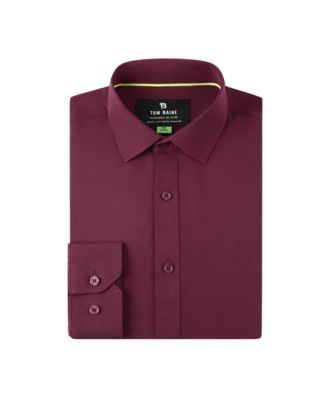 burgundy dress shirt with grey pants The Long Sleeve Soft Touch Polo in Burgundy