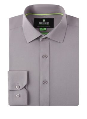 silver dress shirts for guys Barry. Wang Silver Satin Mens Dress Shirts Long Sleeve Solid Formal Shirt, XL
