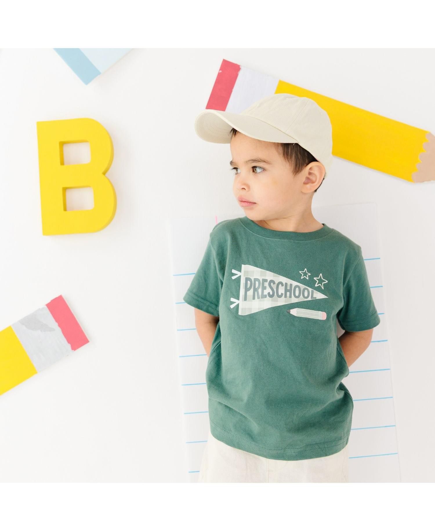 Little Boys Preschool Pennant Short Sleeve T-Shirt