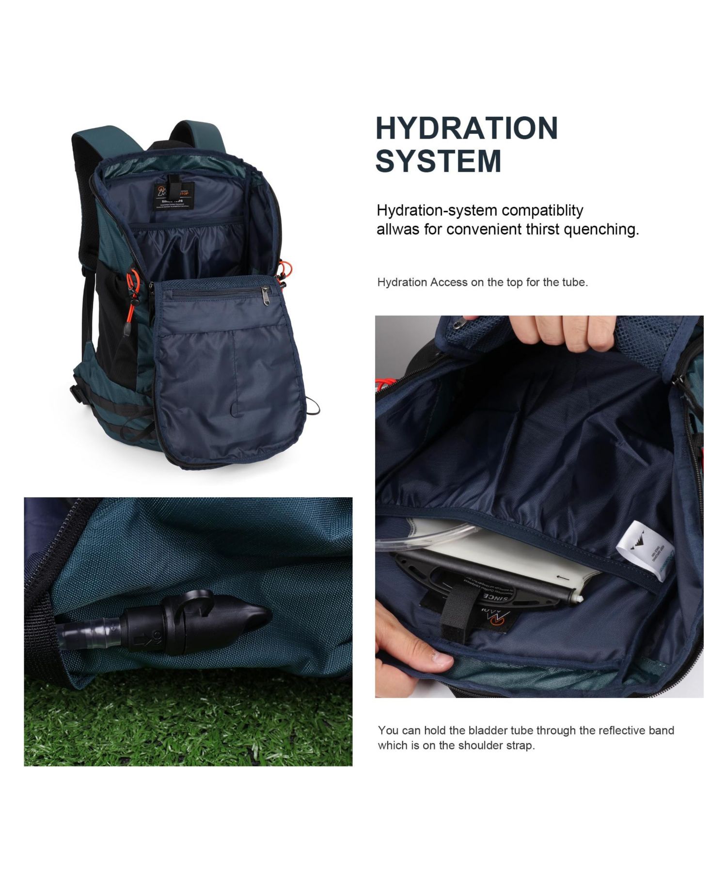 35 Liter Hiking Backpack Lightweight Outdoor Travel Camping Daypack with Rain Cover for Men and Women