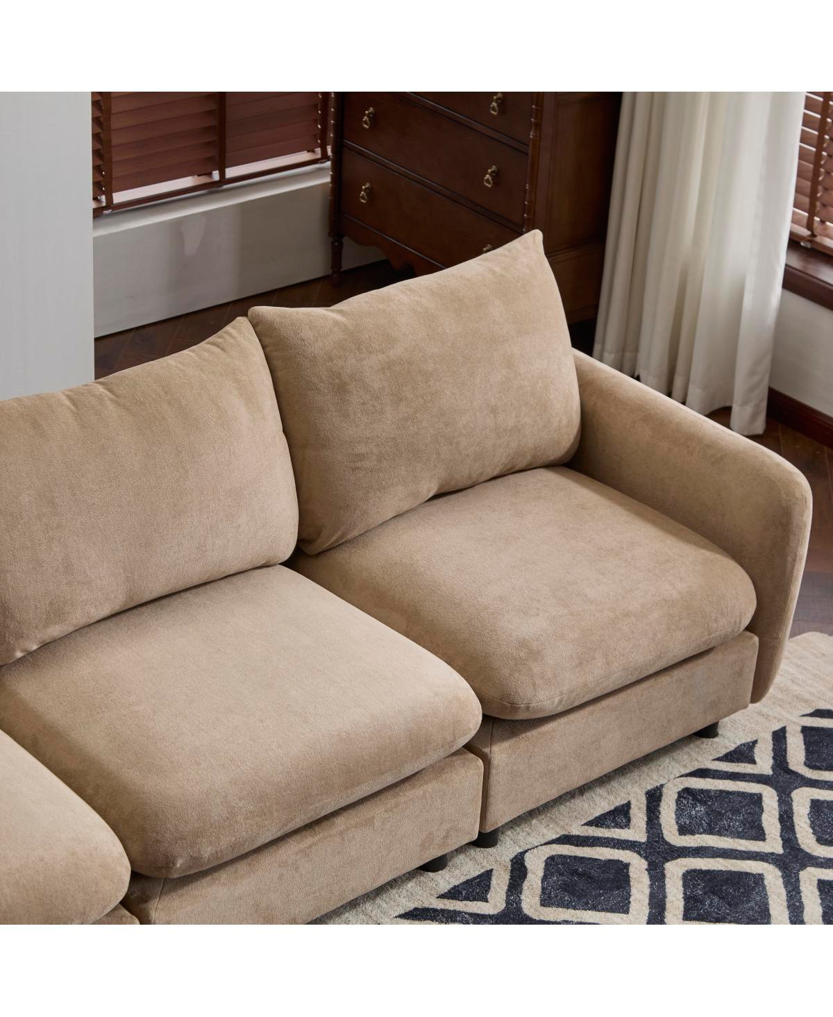 Streamdale Furniture 99 in. 3-Piece Modular Free Combination Sectional Sofa Couch