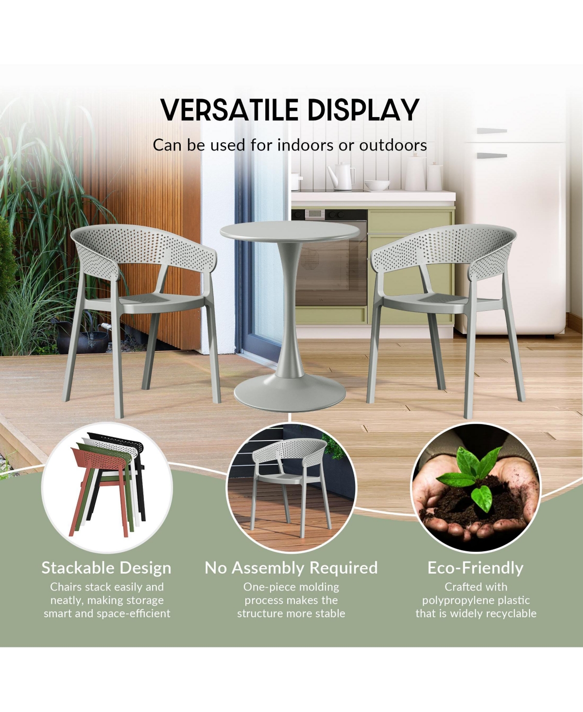 7-Piece Outdoor Metal Rectangle Patio Dining Table Set With Stackable Patio Dining Chairs