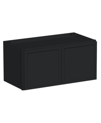 Double Door Short Wall Cabinet, Ready to Assemble Kitchen Cabinet with Solid Wood Frame, Soft-Close Slides and Hinge