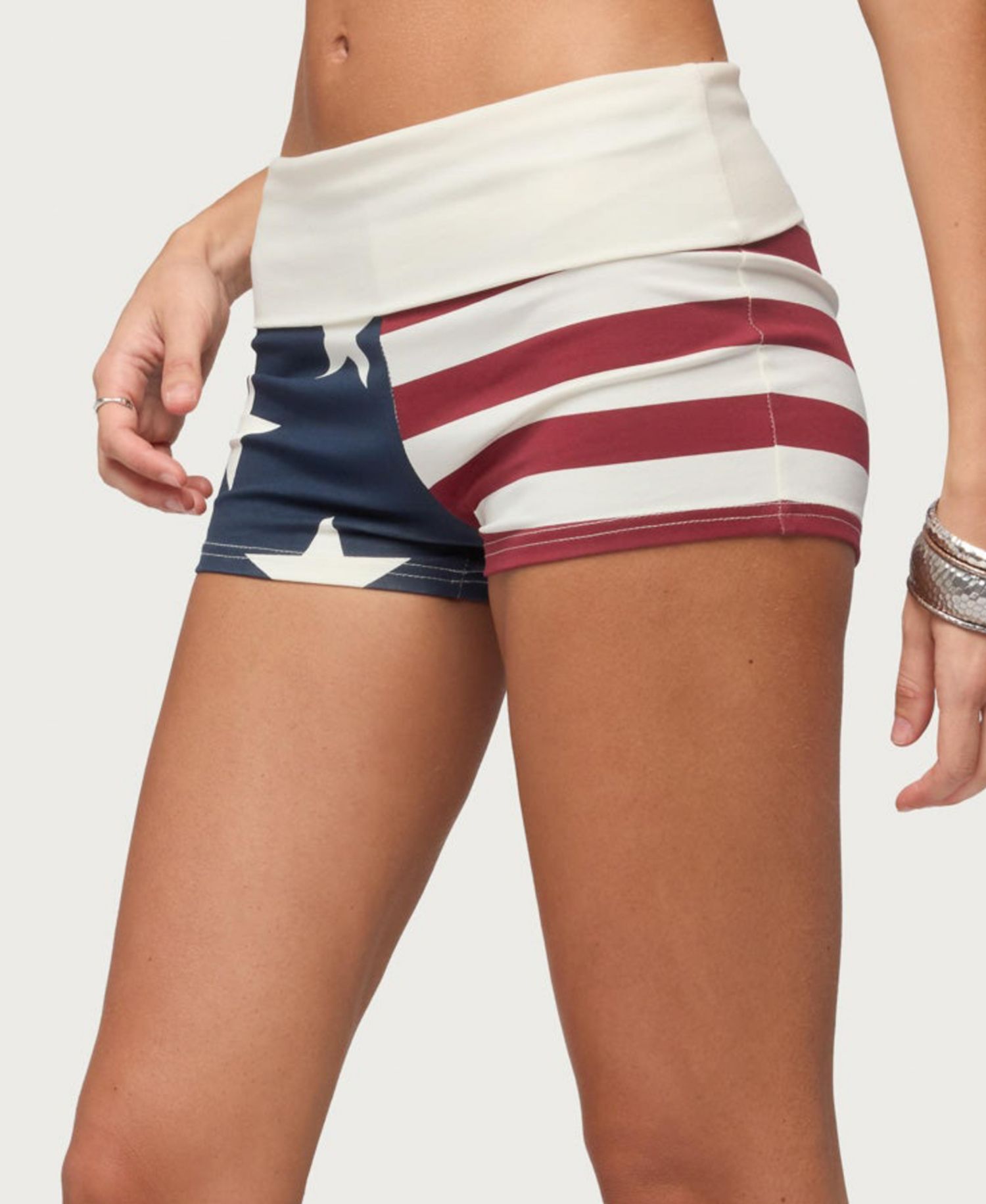 Women's Usa Foldover Shorts