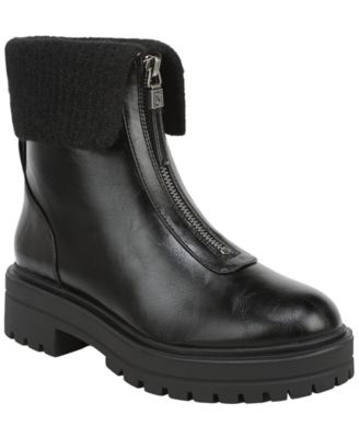 Women's Kit Front Zip Lug Sole Cozy Booties