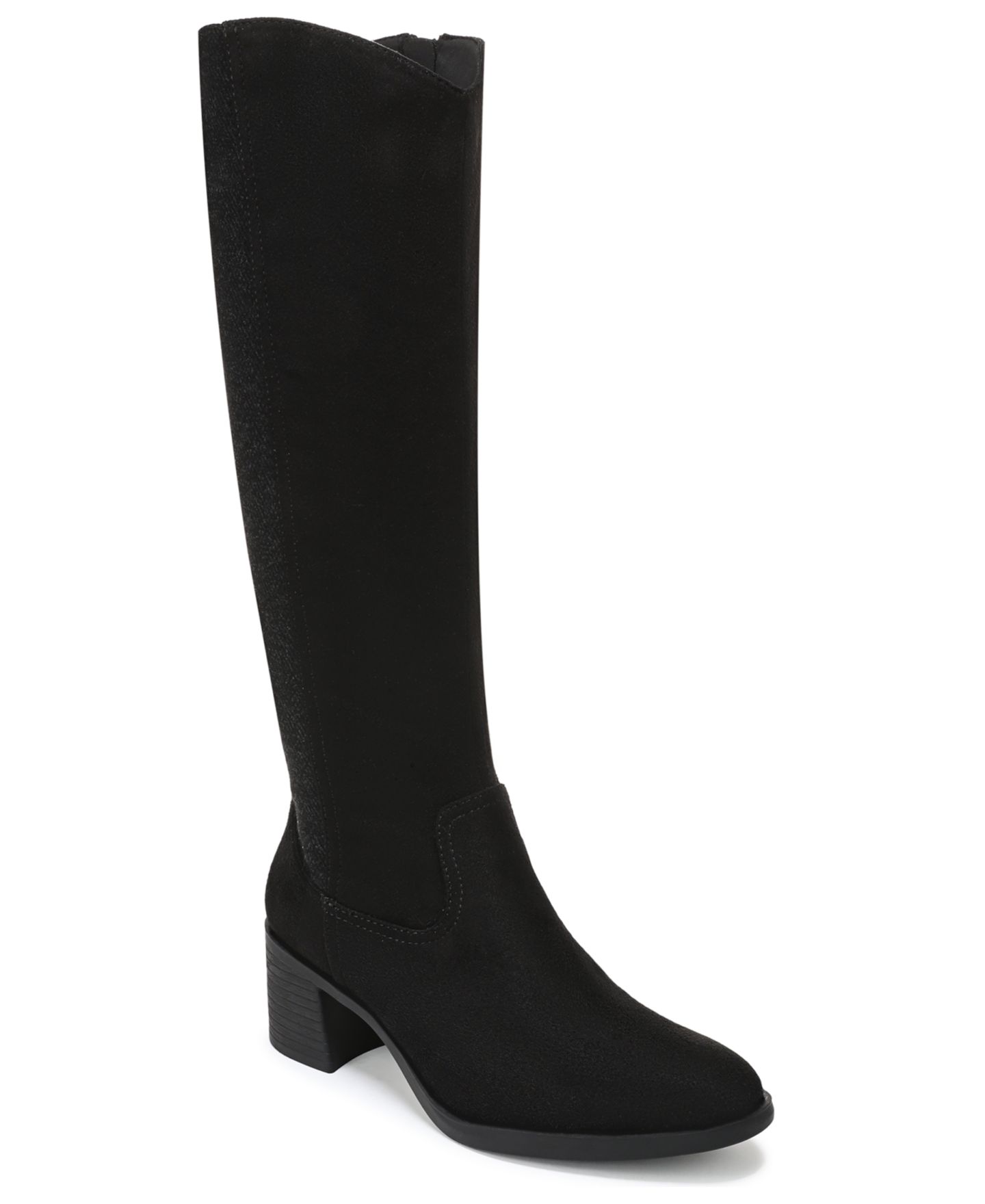 Женские ботинки LifeStride Joliet Zipper Wide Calf Tall, цвет: Чёрный — фото 1