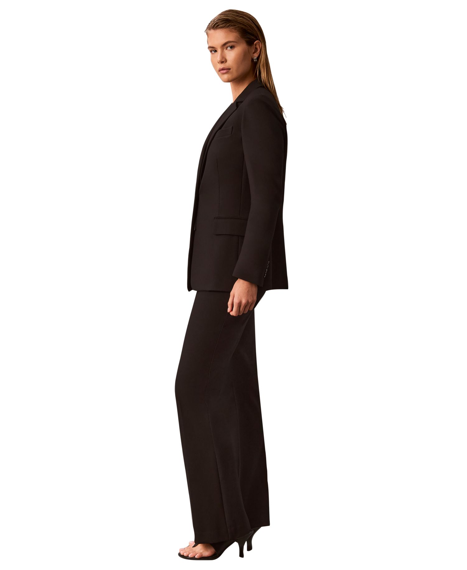 Women's Notch Collar One-Button Jacket
