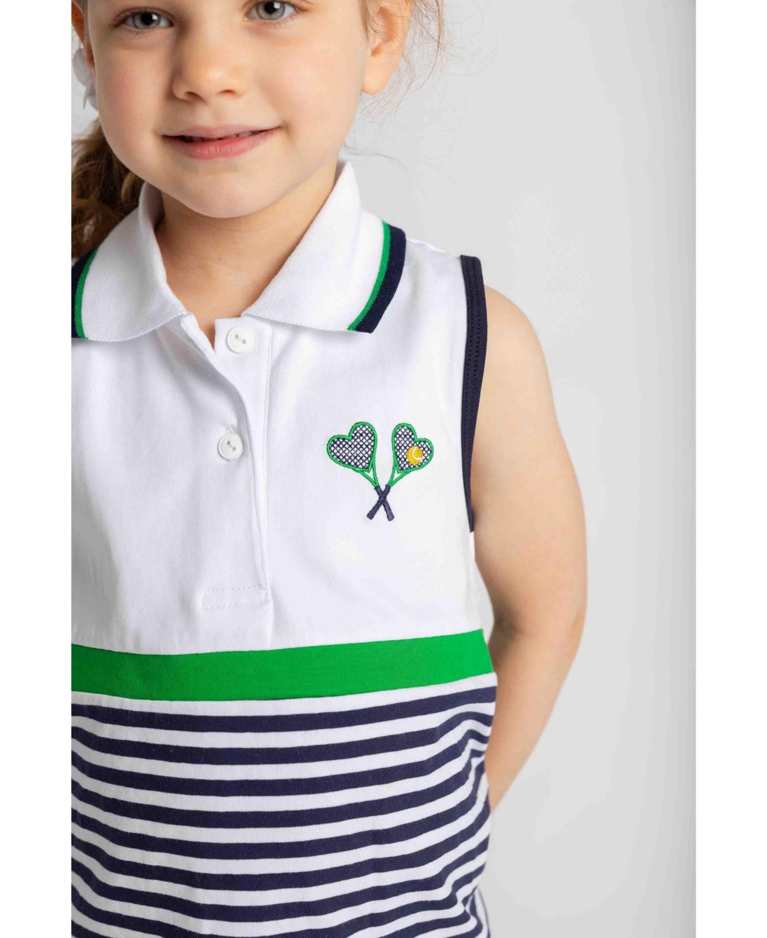 Big Boys 7-10 Knit Short Set with Tennis Rackets
