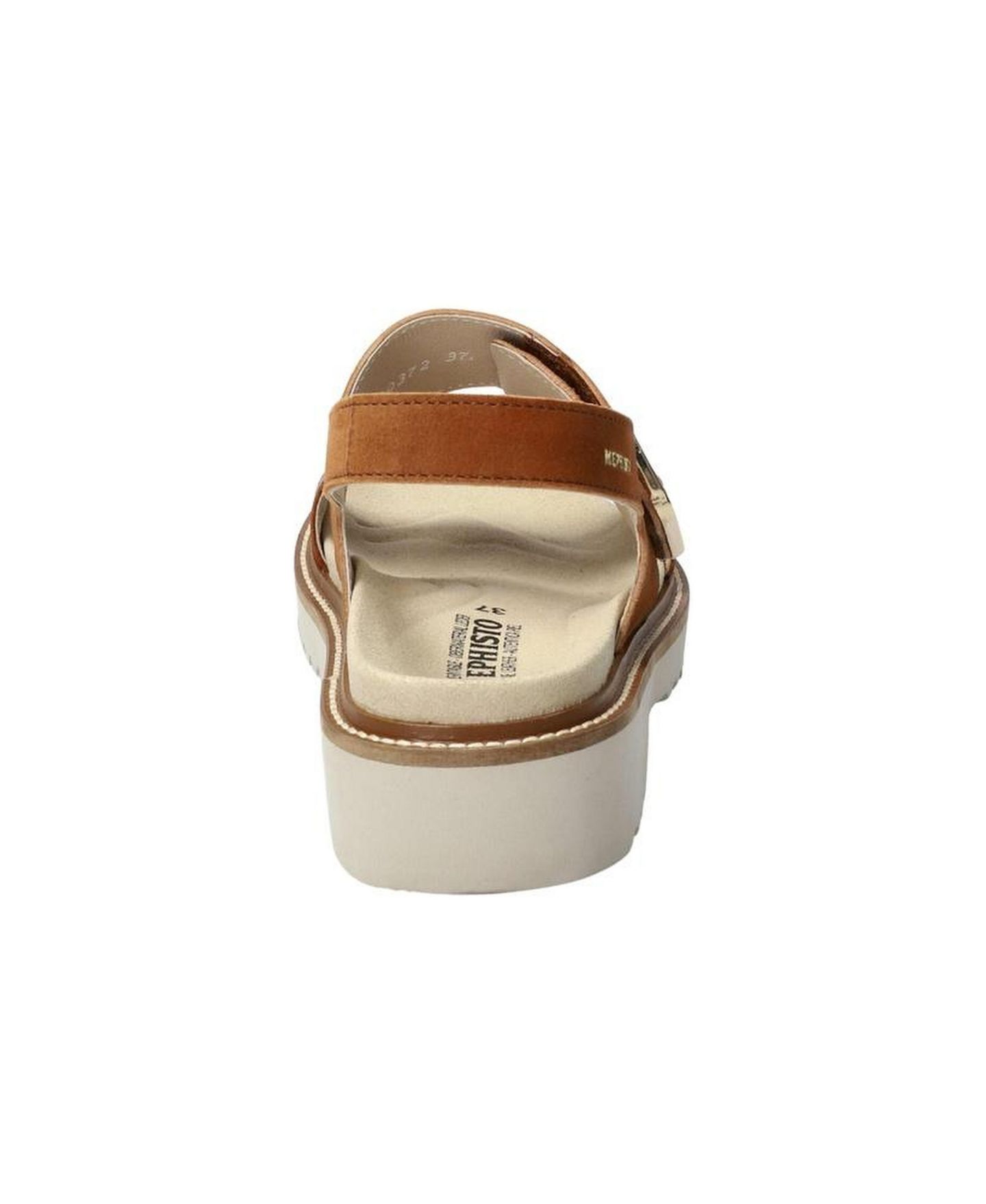Женские сандалии Mephisto Violaine Leather Adjustable Strap Platform, цвет: Коричневый — фото 3
