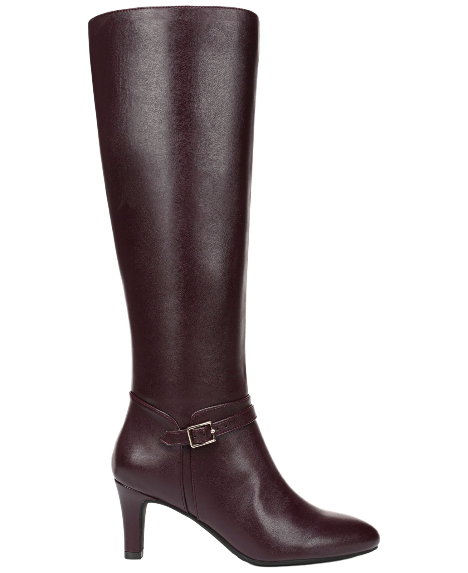 Women's Glenore Zip Wide Calf Tall Almond Toe Boots