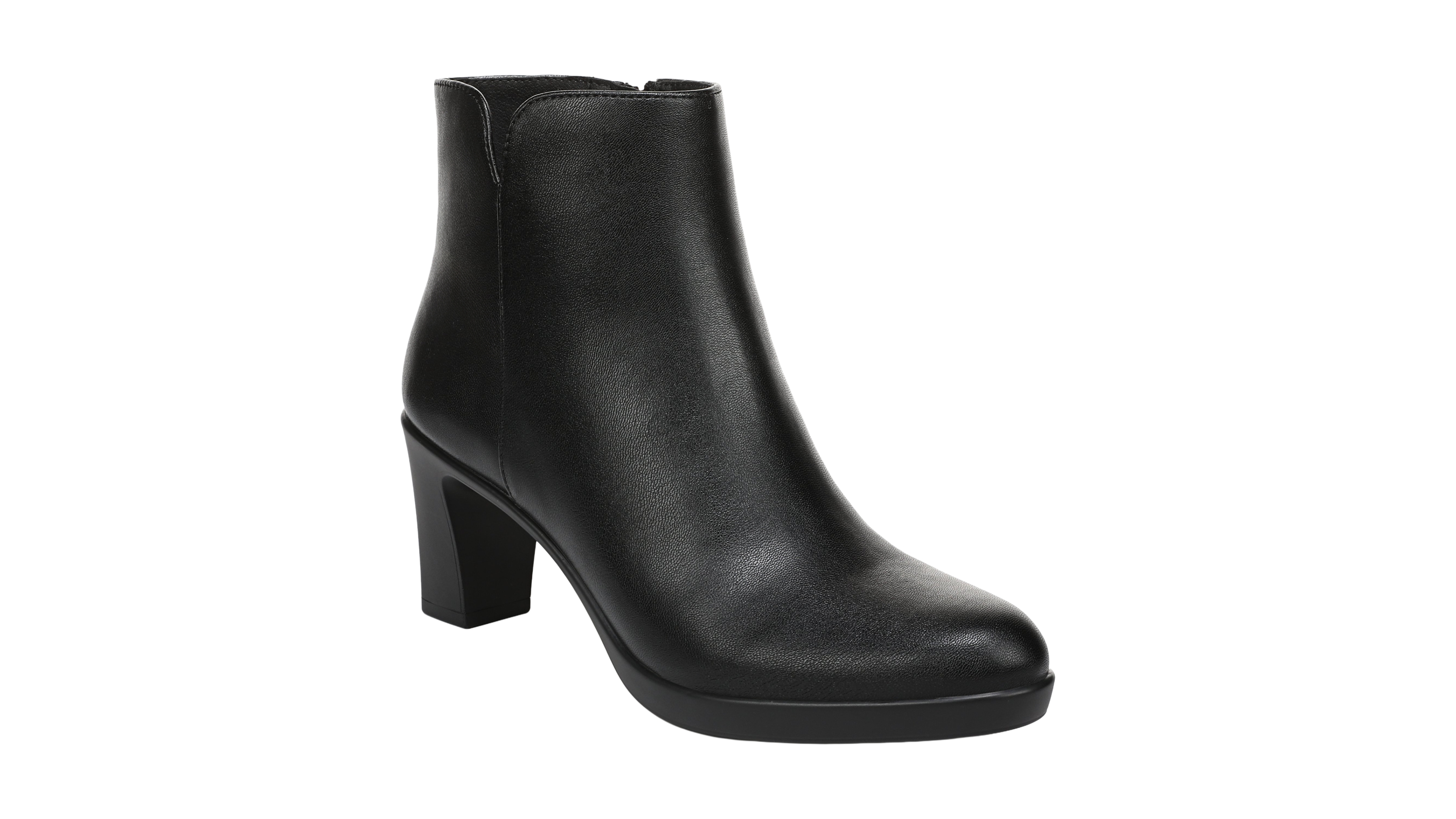 LifeStride Women's Eloise Zip Short Block Heel Booties
