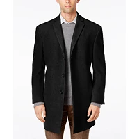 Calvin Klein Mens Prosper Wool-Blend X-Fit Overcoat Deals
