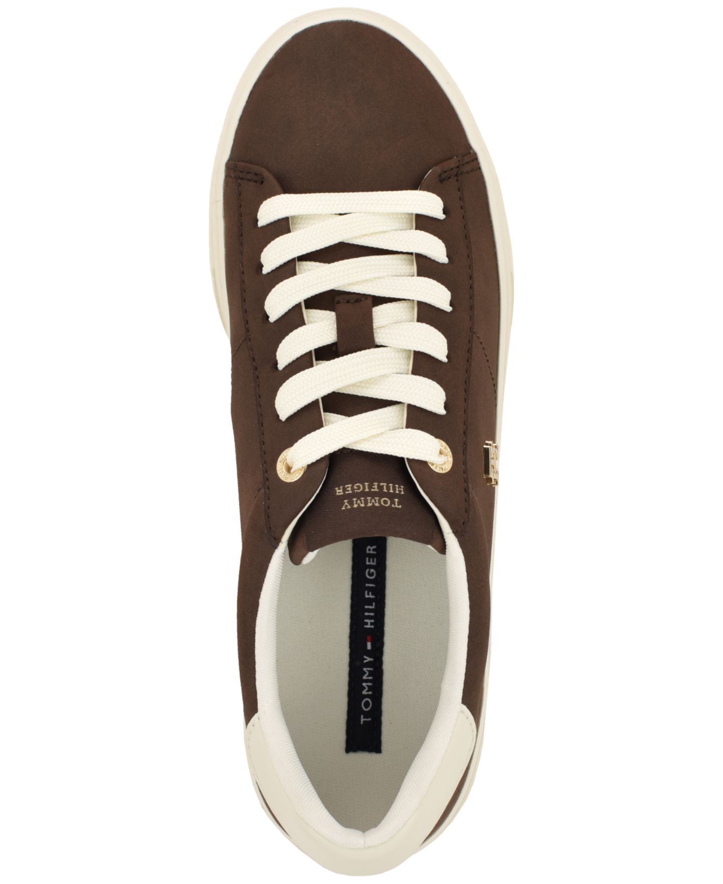 Женские кроссовки Tommy Hilfiger Brighs Platform Lace-Up, цвет: Тёмный коричневый — фото 4