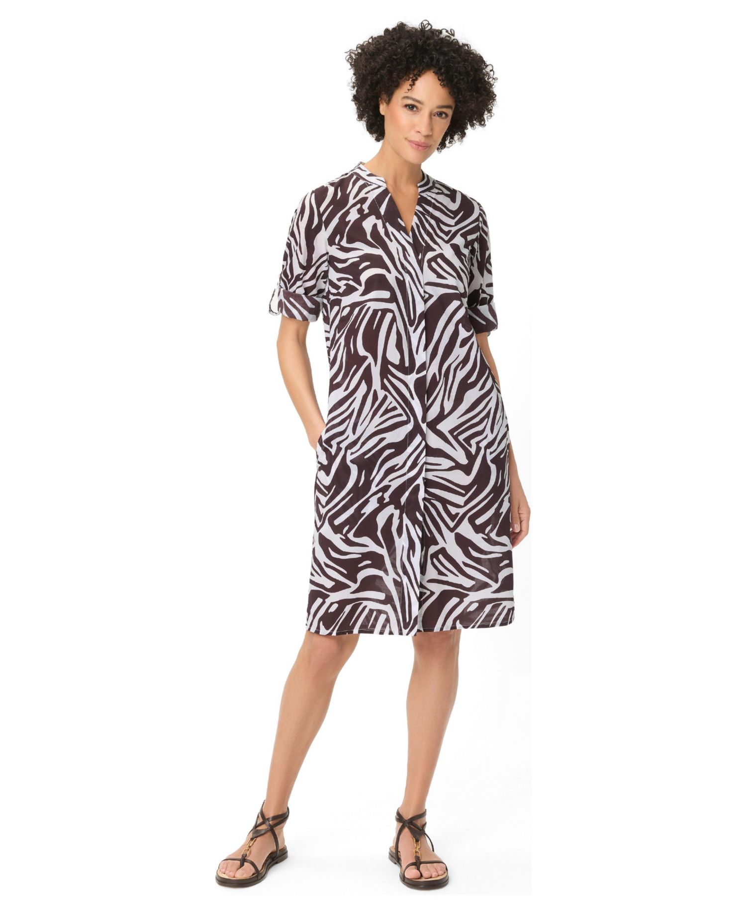 Women's Modern Animal Tunic Shirt Dress