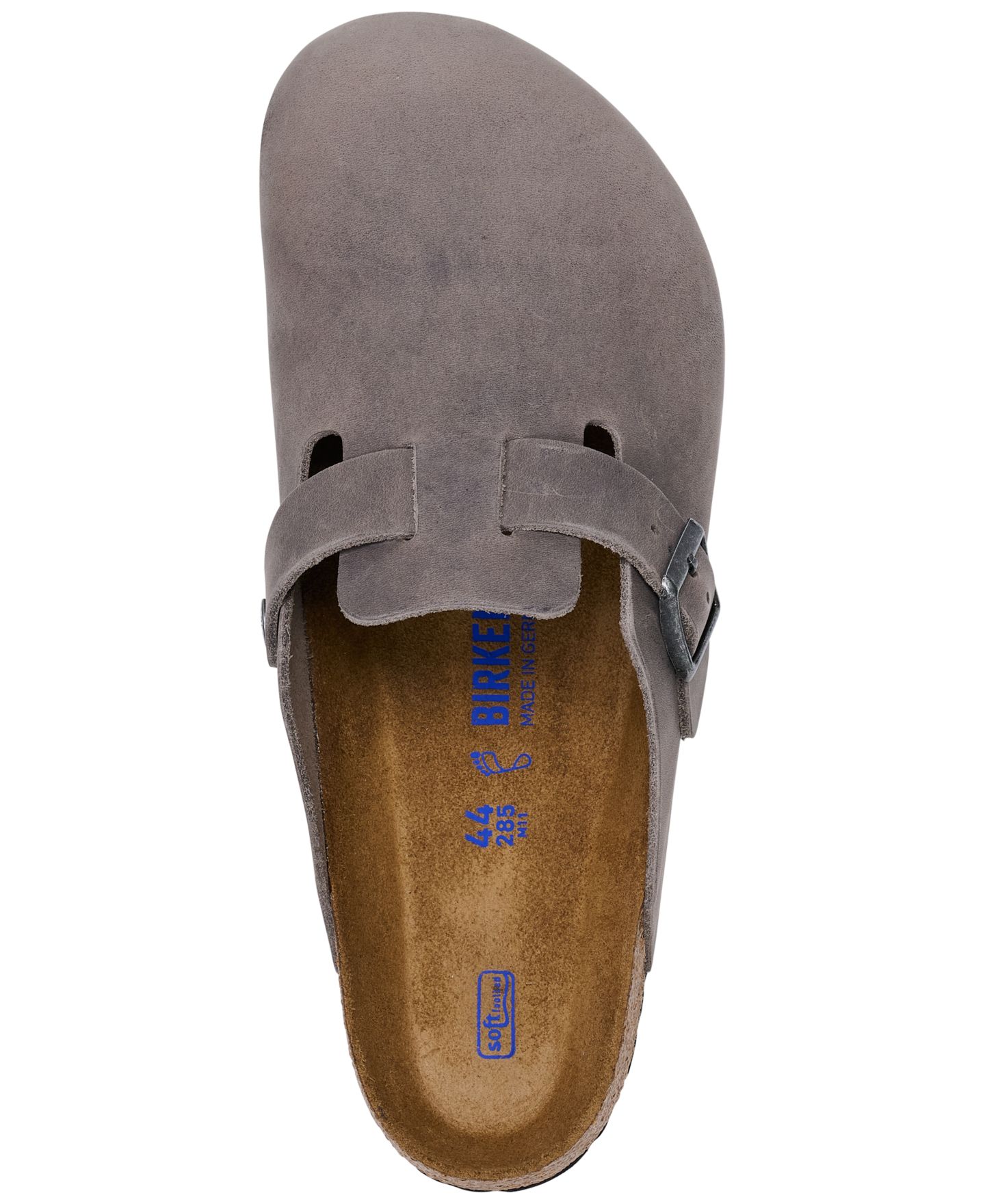 Мужские сабо Birkenstock Oiled Leather Boston, цвет: Железный — фото 4