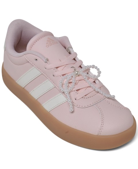 Детские кроссовки adidas Little Girls VL Court 3.0 Lifestyle Sneakers from Finish Line