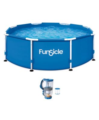 8' x 30" Outdoor Activity Round Frame Above Ground Swimming Pool Set