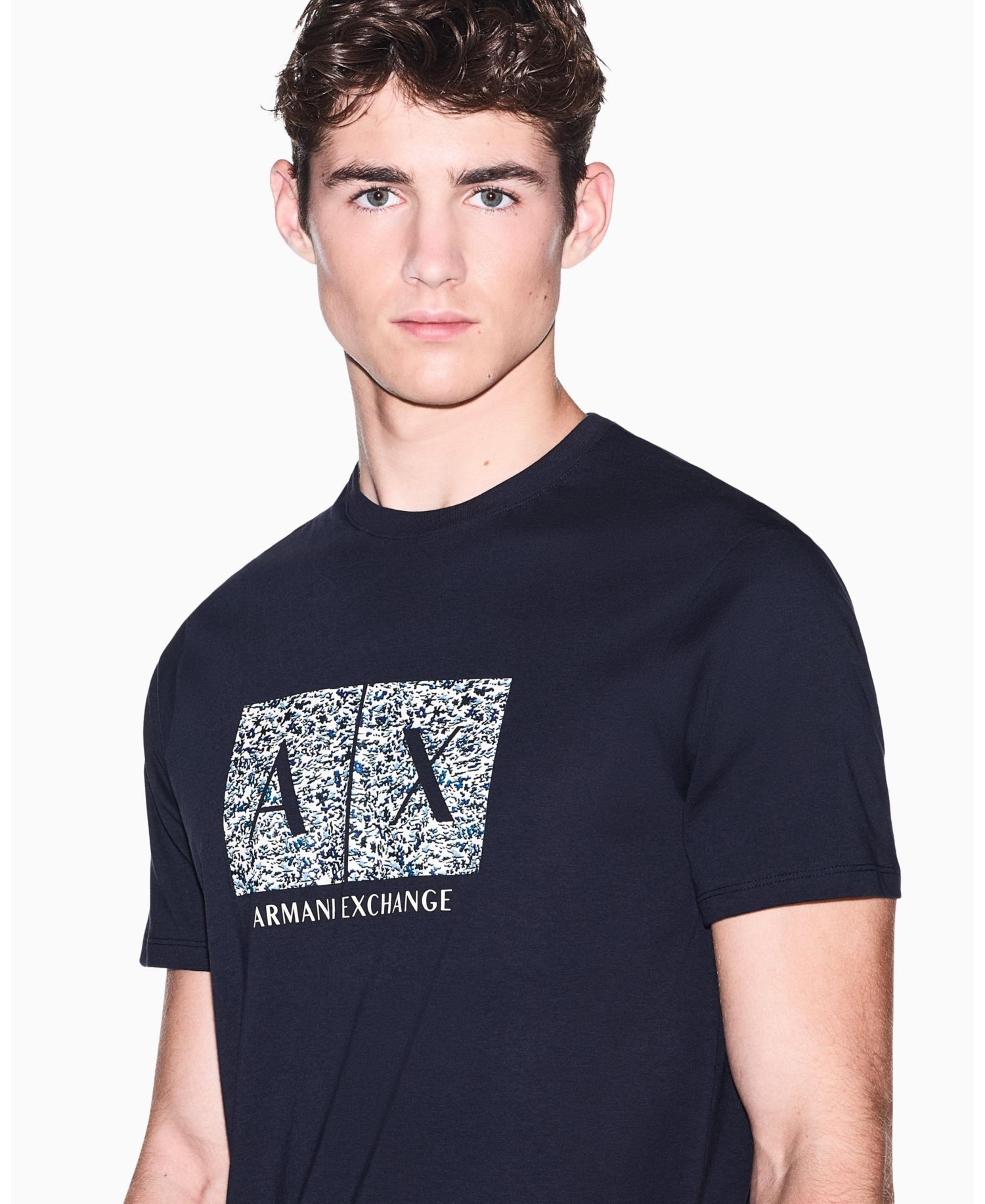 Men's Short Sleeve Boxed All-Over Logo Slim Fit T-Shirt