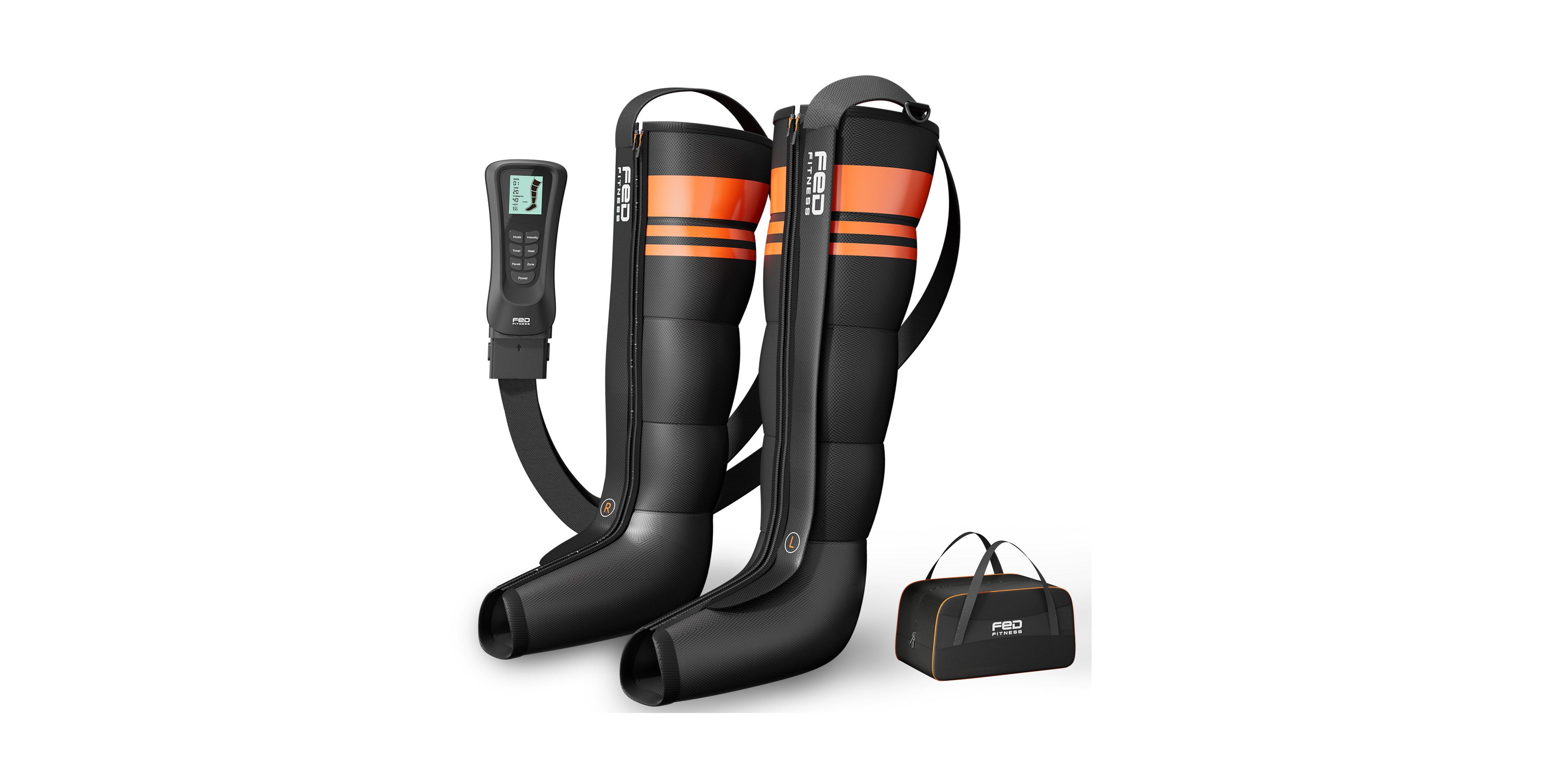 Fed Fitness Leg Compression Massager (Small Size) Circulation & Pain Relief Recovery System for Foot, Calf, Thigh, Edema Muscle Fatigue