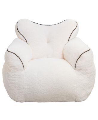 Streamdale Faux Fur Heart-Shaped Bean Bag Chair for Adults